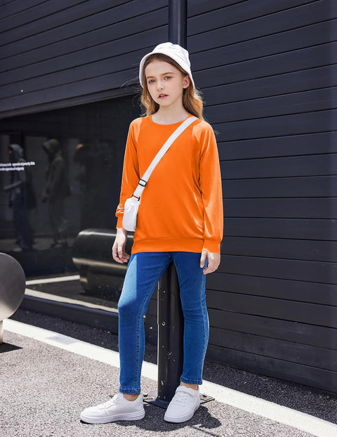 Arshiner Girls Long Sleeve Shirts with Pockets