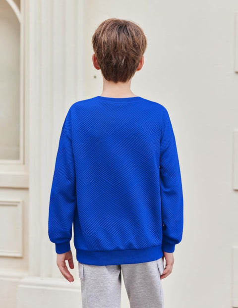Arshiner Boys Geometric Texture Sweatshirts