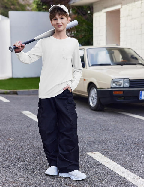 Arshiner Boys Long Sleeve Shirts Casual T Shirt