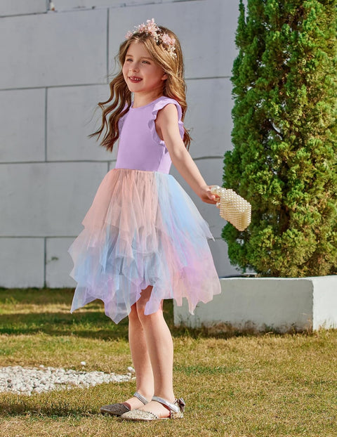 Arshiner Toddler Tutu Dress Girls Irregular Princess Formal Dresses