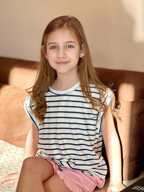 Arshiner Girls T Shirts Cap Sleeves Casual Summer Tops Tank Tee