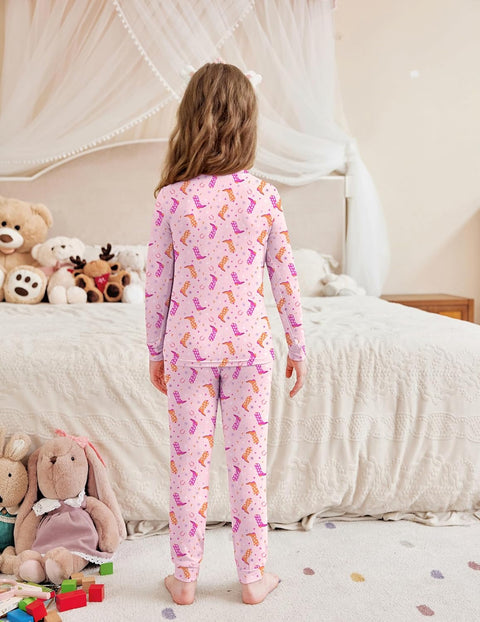 Arshiner Pajamas for Girls Long Sleeve Pants Sets