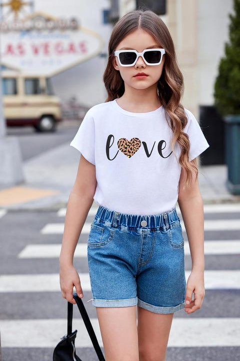 Arshiner Girls Shirt Crop Tops Short Sleeve Summer Drop Shoulder Batwing Sleeve Crewneck Loose T Shirt Tee