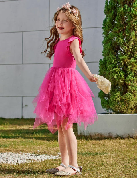 Arshiner Toddler Tutu Dress Girls Irregular Princess Formal Dresses