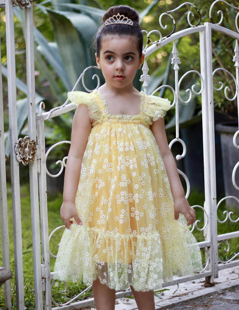 Arshiner Toddler Tulle Dress for Girls Layered Tutu Ruffle Dresses