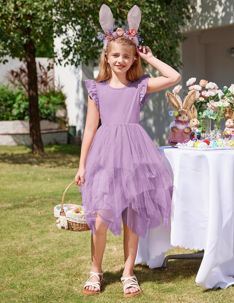 Arshiner Toddler Tutu Dress Girls Irregular Princess Formal Dresses