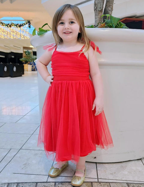 Arshiner Toddler Tutu Dress Girls Sleeveless Party Dresses 2-6Y
