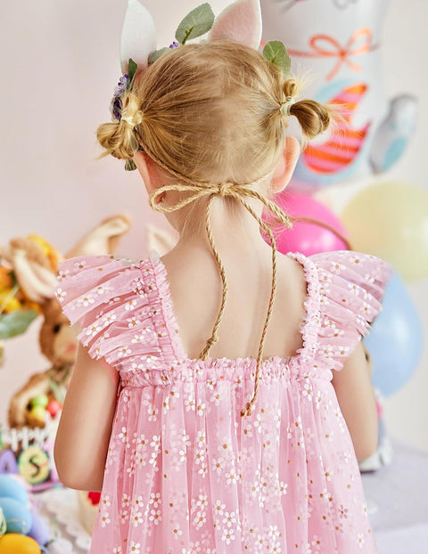 Arshiner Toddler Tulle Dress for Girls Layered Tutu Ruffle Dresses