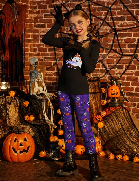 Arshiner Girls 2 Piece Outfits Slim Shirt and Leggings Set