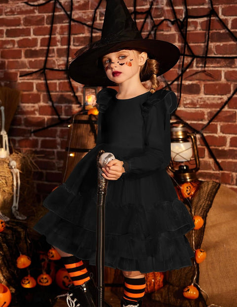 Arshiner Toddler Girls Tiered Tutu Dress Fall Formal Dresses