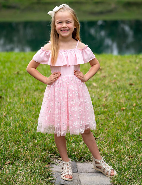 Arshiner Toddler Girl Tulle Dress Girls Sequin Dresses
