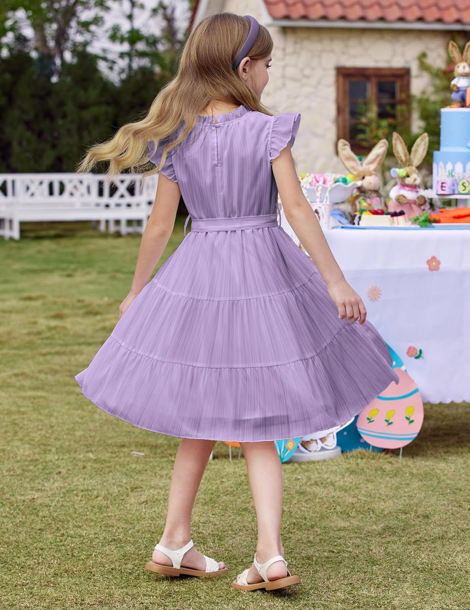 SHEIN Da Ragazze Abi Manica Svasata Con Pois - 3