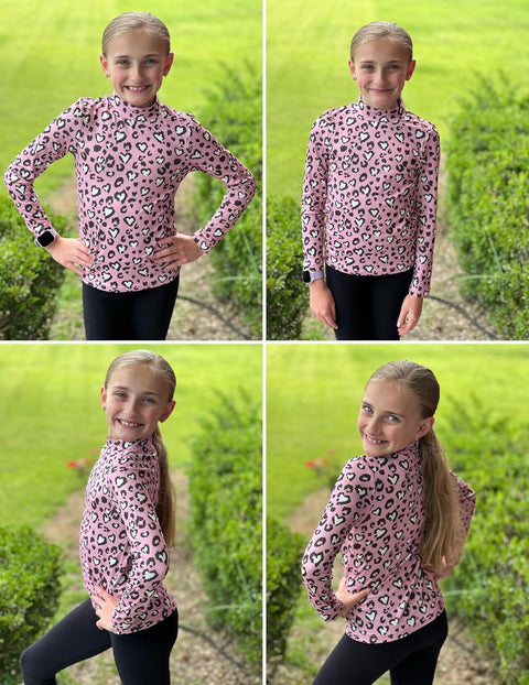 Arshiner Girls Long Sleeve Mock Turtleneck Shirts Slim Fit Casual Layer Top