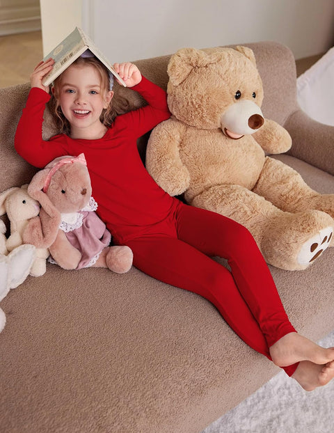 Arshiner Thermal Long Johns Girls Base Layer Top and Bottom Set