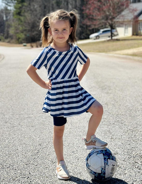 Arshiner Girls Summer Outfits Short Sleeve Ruffle Hem Top and Biker Shorts Set Girl Clothes 6-14 Years