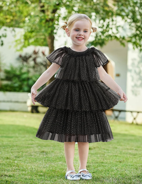 Arshiner Girls Tulle Dress Toddler Layered Tutu Dresses