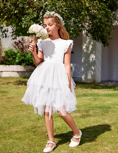 Arshiner Toddler Tutu Dress Girls Irregular Princess Formal Dresses