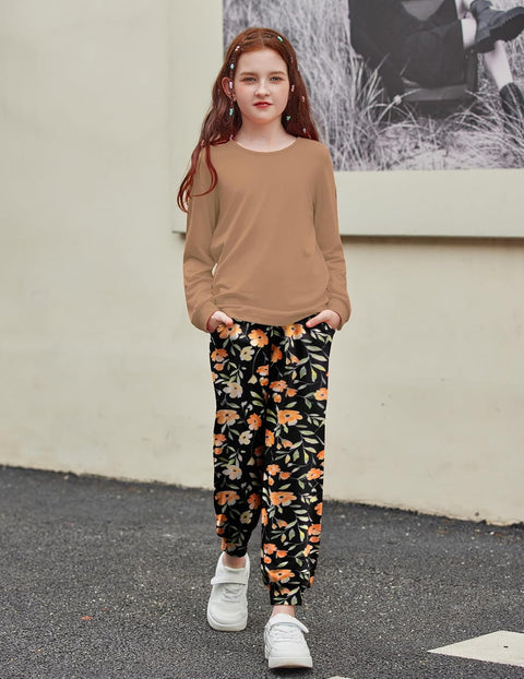 Arshiner Girls 2 Piece Outfits Fashion Tracksuits Jogger Set