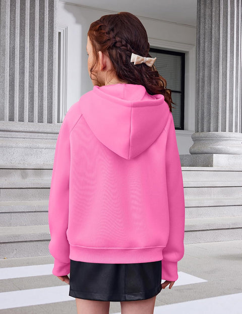 Arshiner Girls Zip Up Hoodies Sweatshirts Fleece Jackets