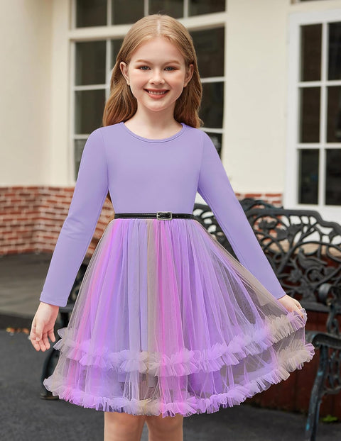 Arshiner Girls Tutu Dresses Toddler Fluffy Tulle Party Dress