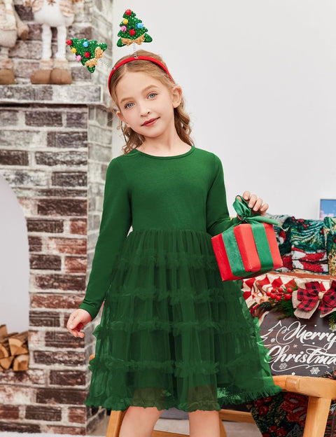 Arshiner Toddler Tutu Dress Girls Ruffle Tiered Party Dresses