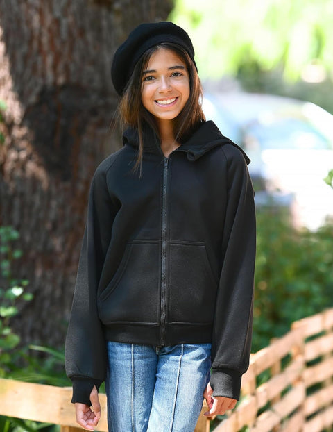 Arshiner Girls Zip Up Hoodies Sweatshirts Fleece Jackets