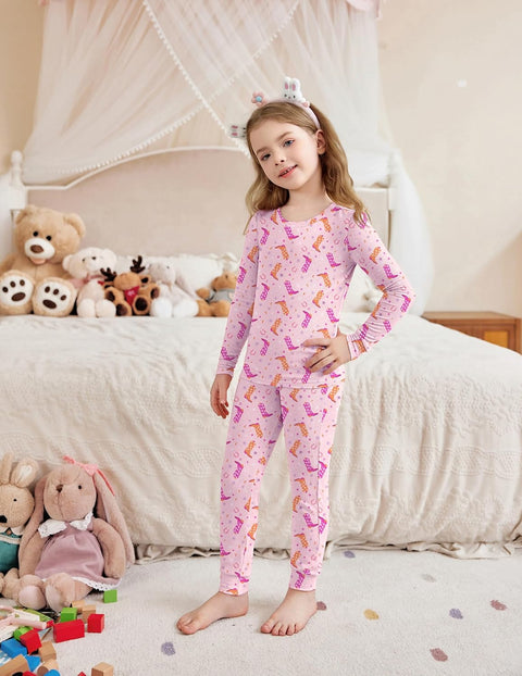 Arshiner Pajamas for Girls Long Sleeve Pants Sets