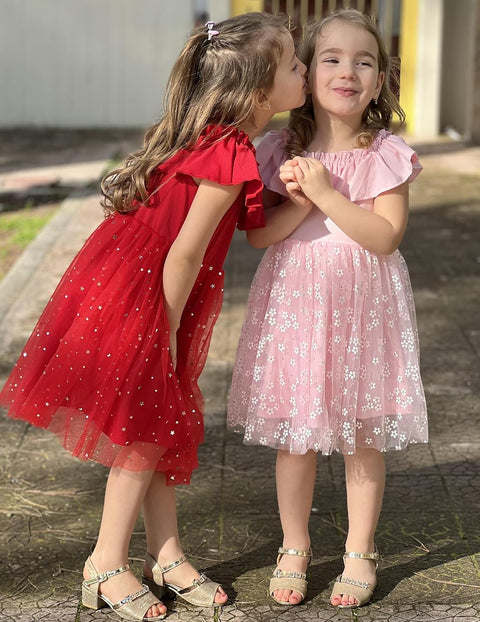Arshiner Toddler Girl Tulle Dress Girls Sequin Dresses