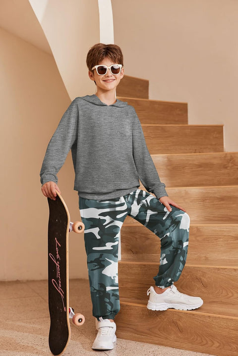 Arshiner Boys Long Sleeve Hoodie and Pants Outfit Set
