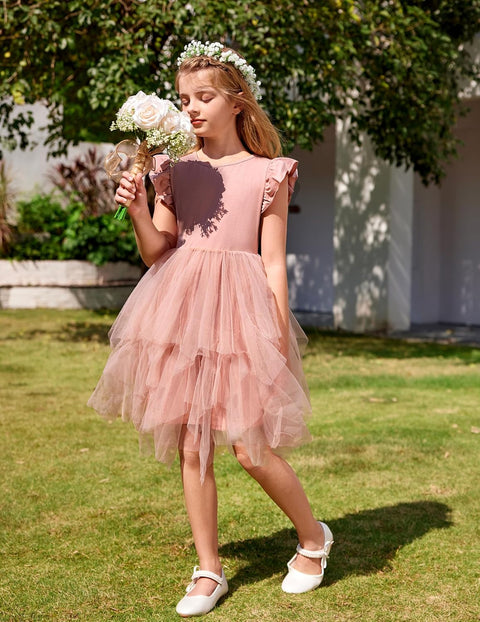 Arshiner Toddler Tutu Dress Girls Irregular Princess Formal Dresses