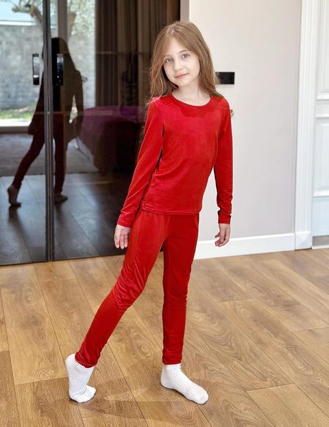 Arshiner Thermal Long Johns Girls Base Layer Top and Bottom Set