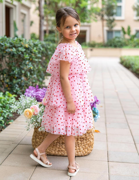 Arshiner Girls Tulle Dress Toddler Layered Tutu Dresses