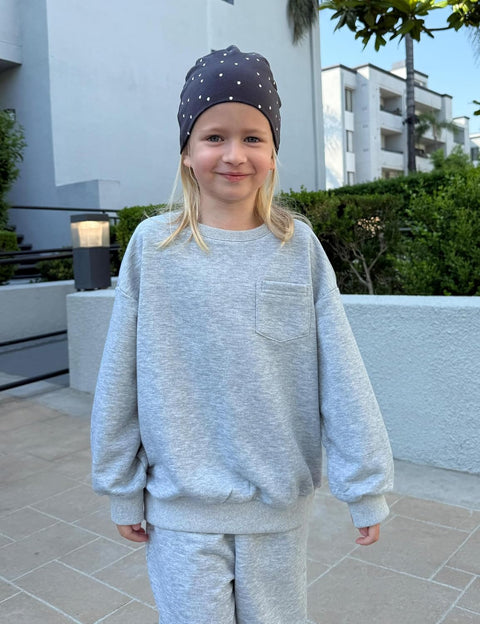 Arshiner Girls 2 Piece Outfits Oversize Sweatshirt and Sweatpant Sets