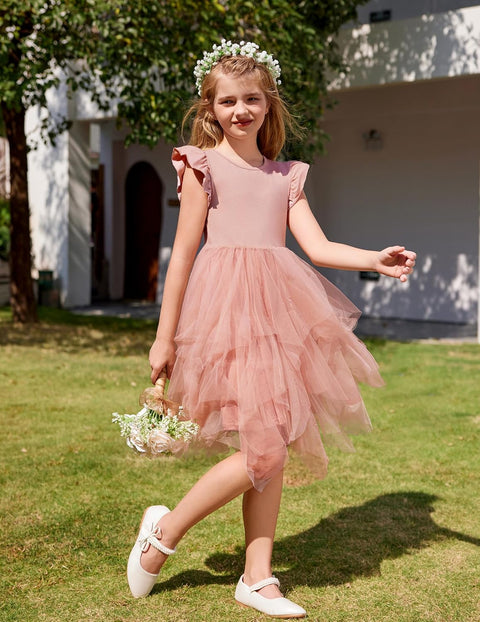 Arshiner Toddler Tutu Dress Girls Irregular Princess Formal Dresses