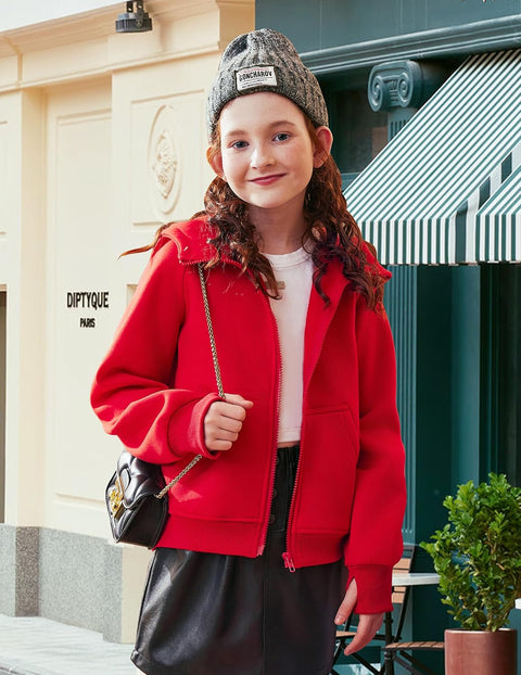 Arshiner Girls Zip Up Hoodies Sweatshirts Fleece Jackets