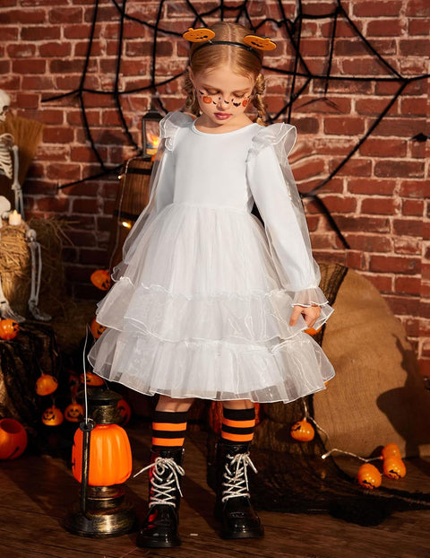 Arshiner Toddler Girls Tiered Tutu Dress Fall Formal Dresses