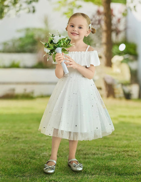 Arshiner Toddler Girl Tulle Dress Girls Sequin Dresses