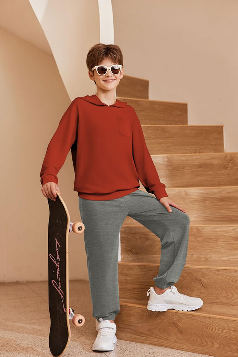 Arshiner Boys Long Sleeve Hoodie and Pants Outfit Set