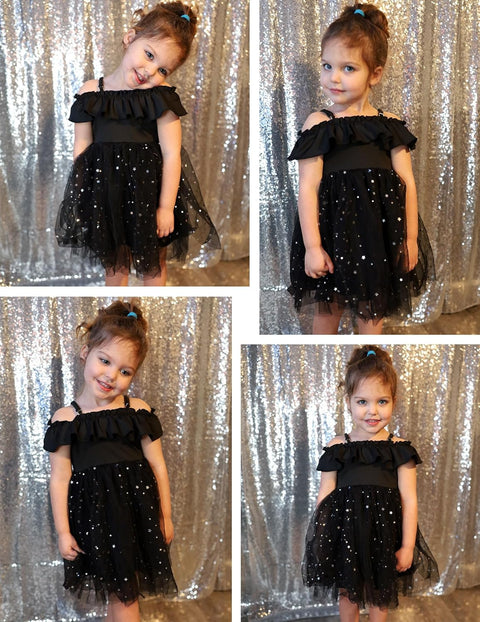 Arshiner Toddler Girl Tulle Dress Girls Sequin Dresses