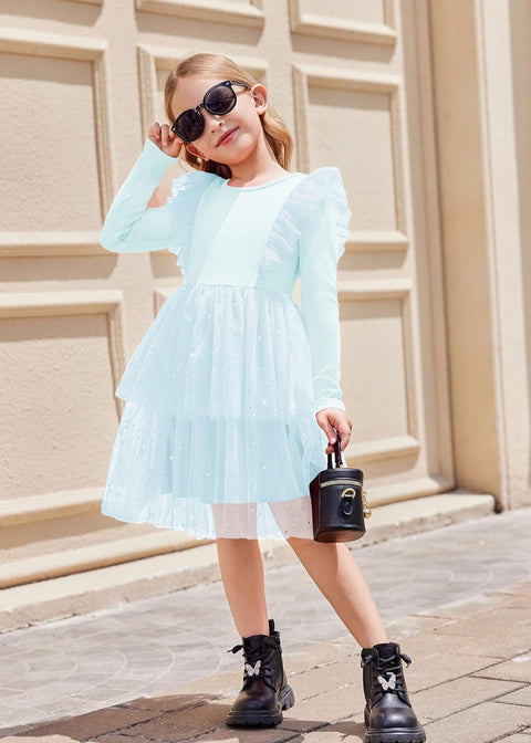 Arshiner Toddler Dress Girls Tutu Tiered Party Sequin Dresses