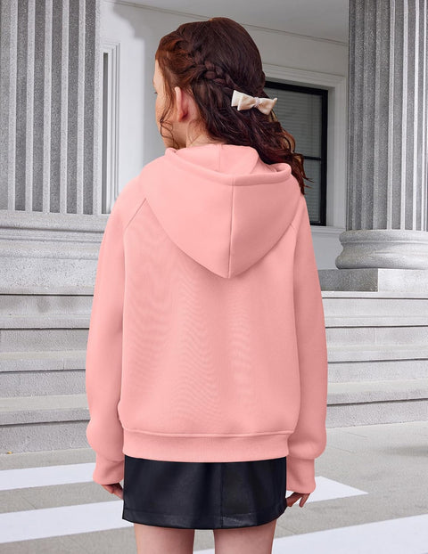 Arshiner Girls Zip Up Hoodies Sweatshirts Fleece Jackets