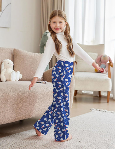 Arshiner Pajama Pants for Girls Long Sleep Plaid Pants