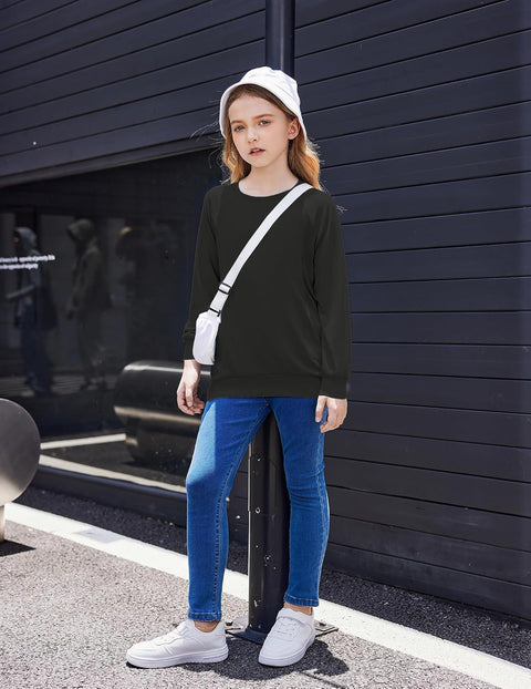 Arshiner Girls Long Sleeve Shirts with Pockets