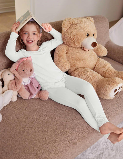Arshiner Thermal Long Johns Girls Base Layer Top and Bottom Set