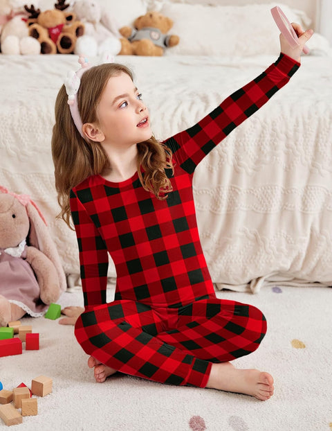 Arshiner Pajamas for Girls Long Sleeve Pants Sets
