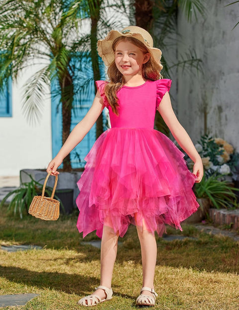 Arshiner Toddler Tutu Dress Girls Irregular Princess Formal Dresses