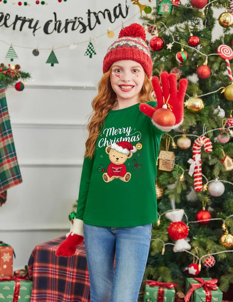 Arshiner Girls Raglan Long Sleeve Shirts Soft Tunic Tops