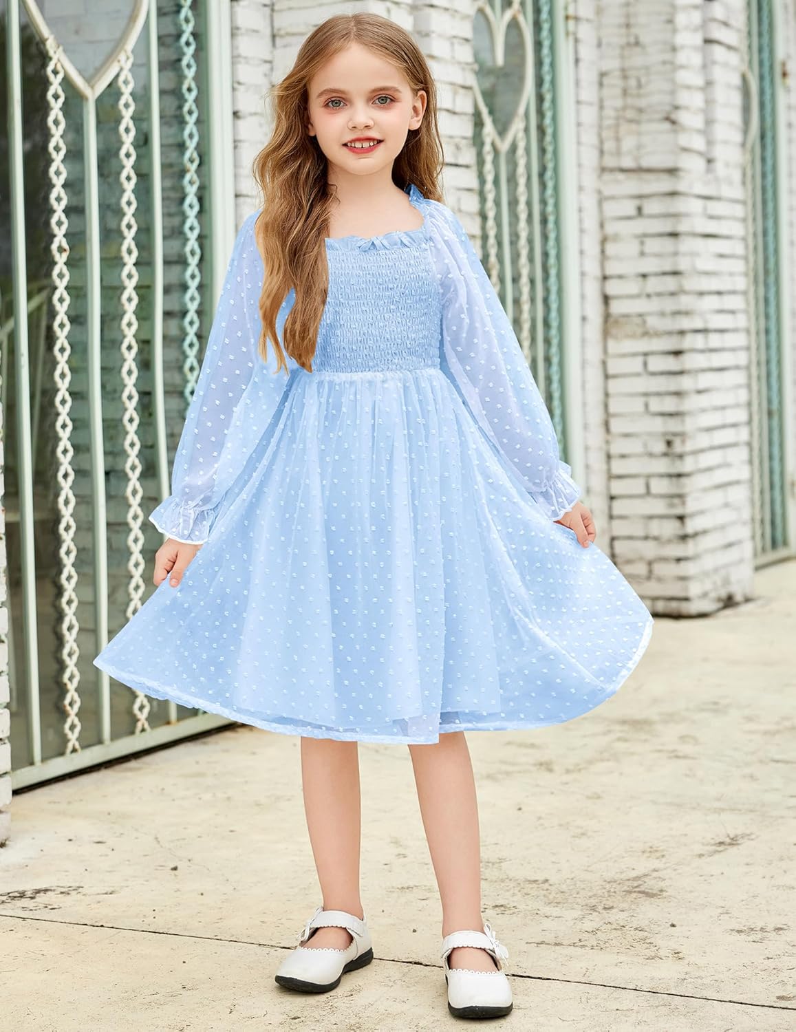 Arshiner Girl Tulle Dress Winter Long Sleeve Teen Girls Party Dresses – ARSHINER