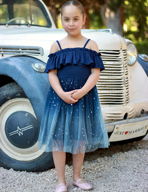 Arshiner Toddler Girl Tulle Dress Girls Sequin Dresses