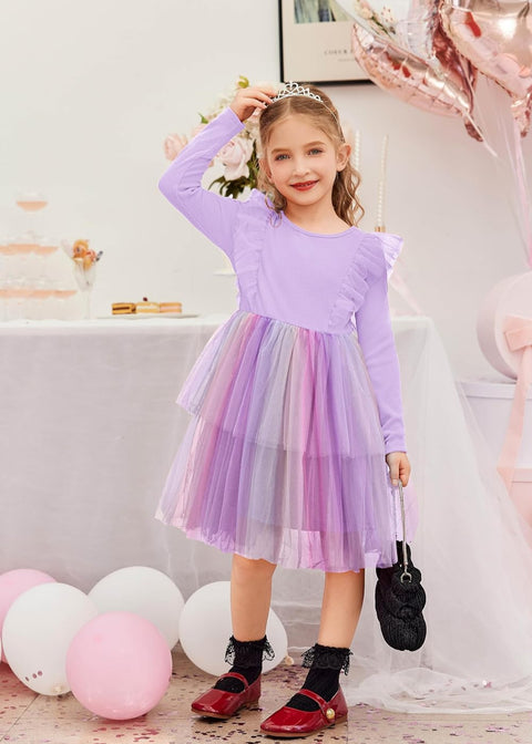 Arshiner Toddler Dress Girls Tutu Tiered Party Sequin Dresses